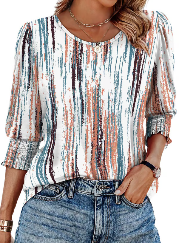 Kaela - Printed Charm Top
