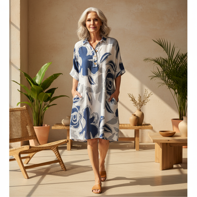 Bianca - Floral Shirt Dress